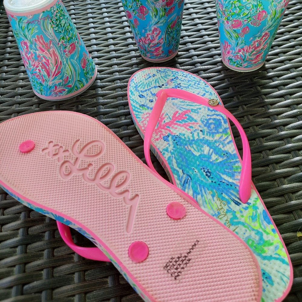 Lilly Pulitzer Flip Flops